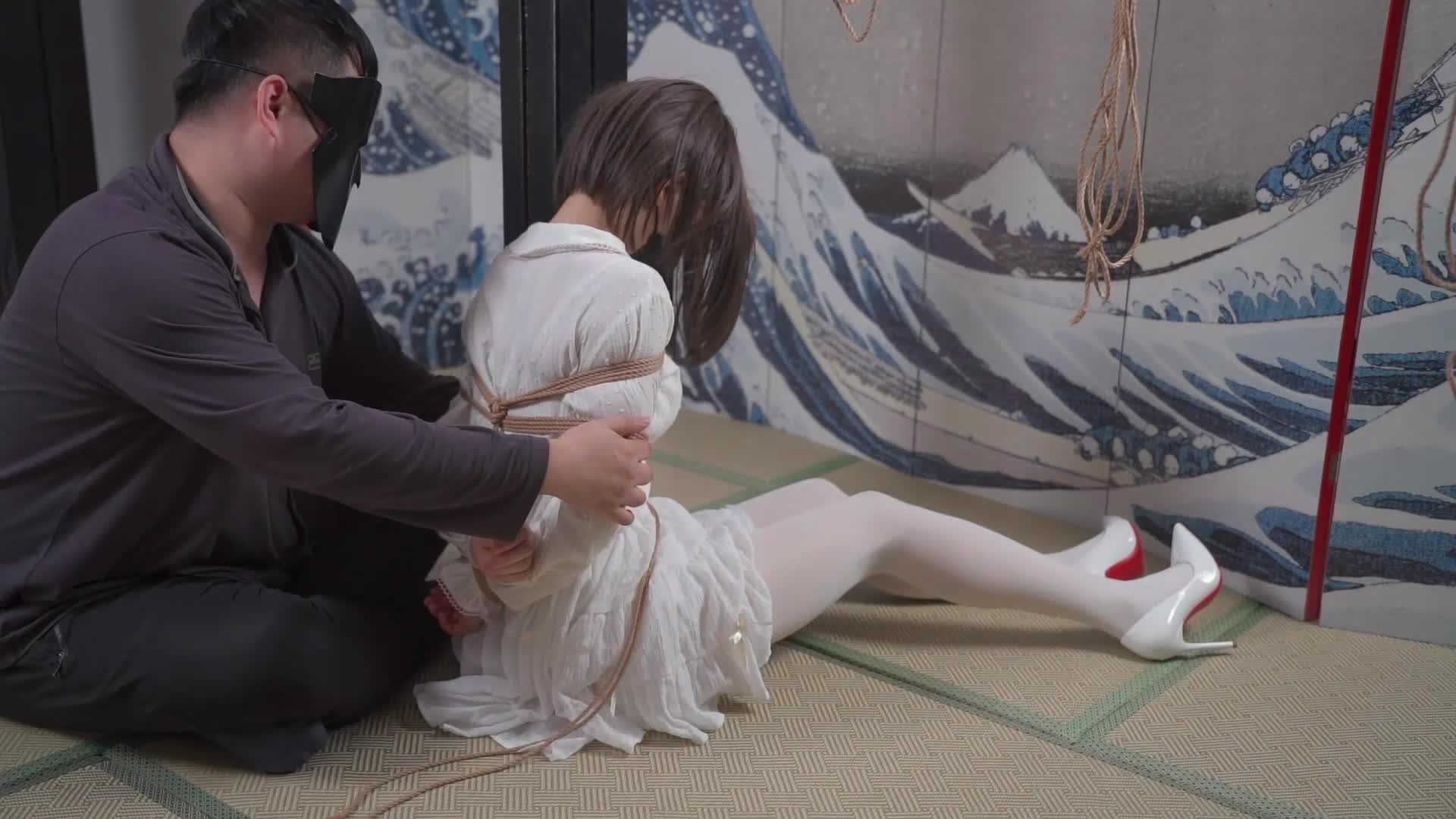 【小九与晴子】白丝美女被绑架