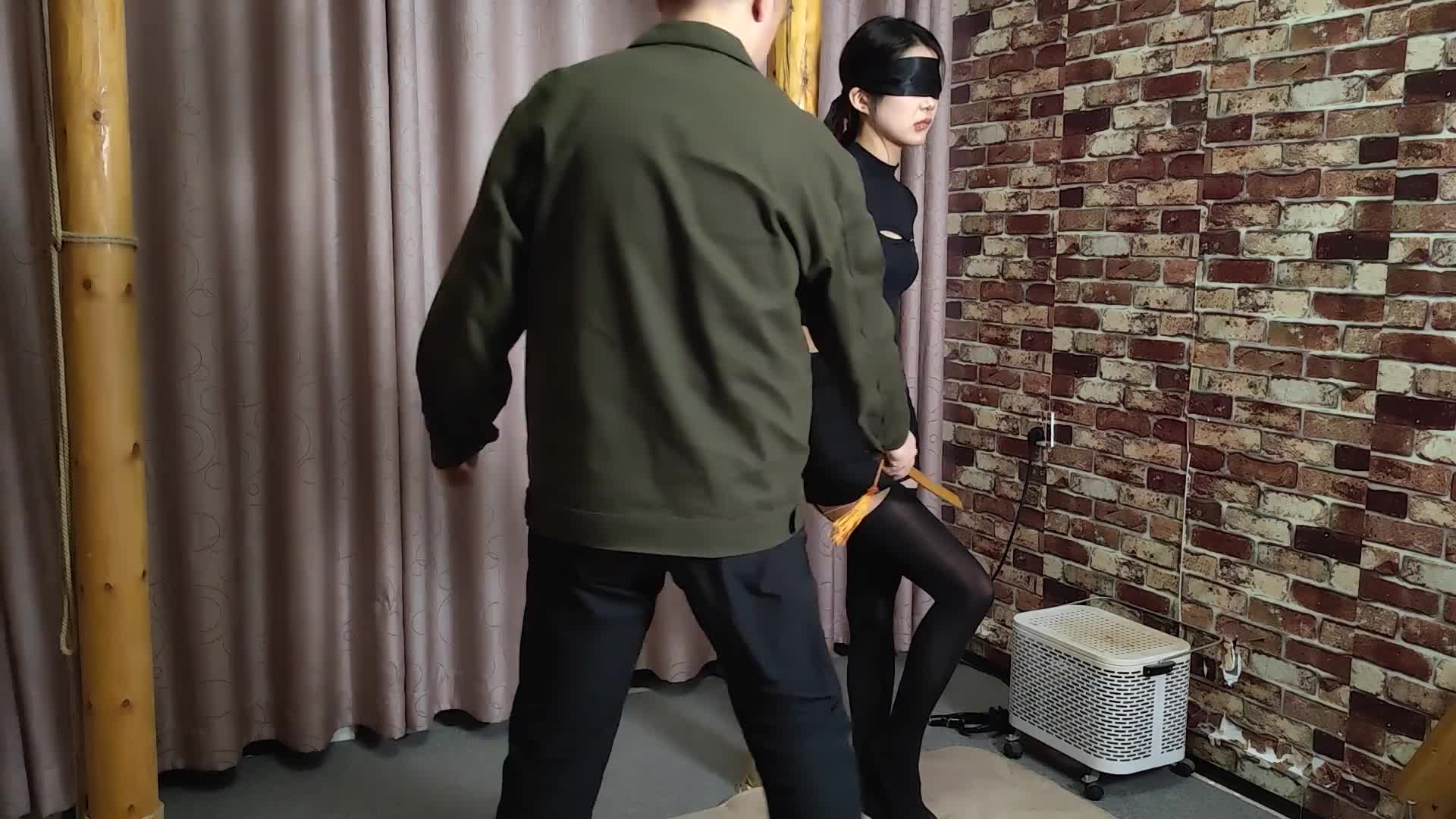 【随心原创】 陈雨溪 丝滑黑丝连体衣