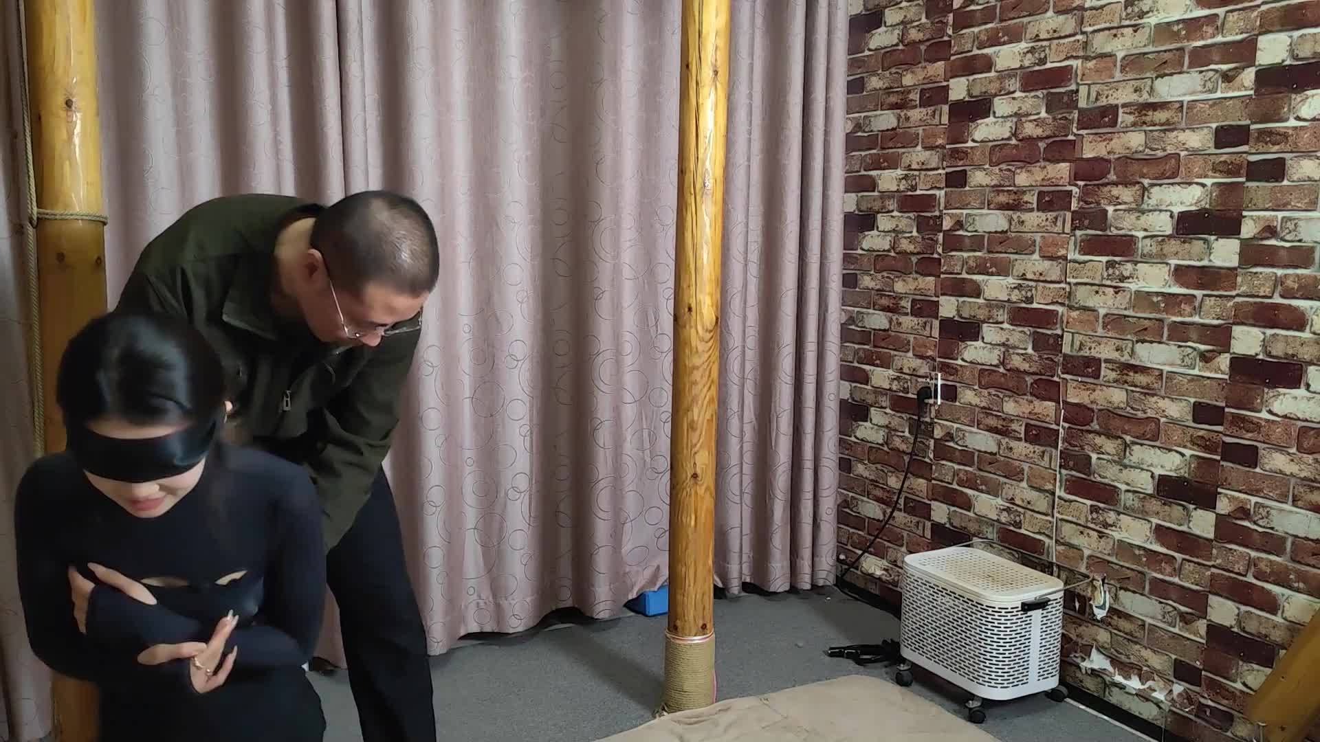 【随心原创】 陈雨溪 丝滑黑丝连体衣