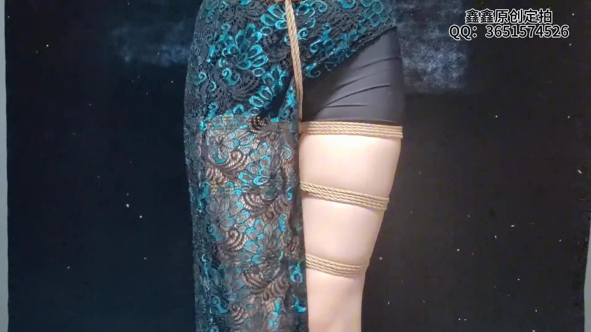 【鑫鑫原创】 蓉蓉被捆绑口球、口枷、缚腿吊，股绳缠绕