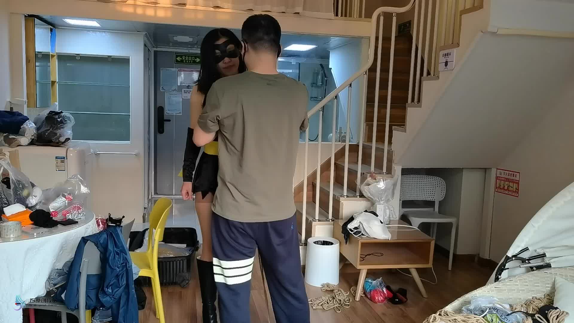 【JS原创】 欢娜 被虐的女蝙蝠侠捆绑口球