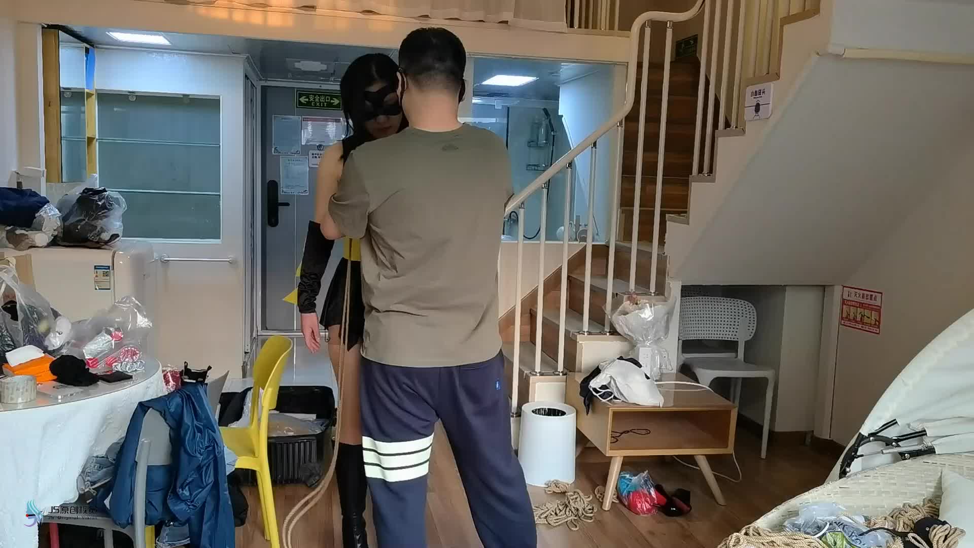 【JS原创】 欢娜 被虐的女蝙蝠侠捆绑口球