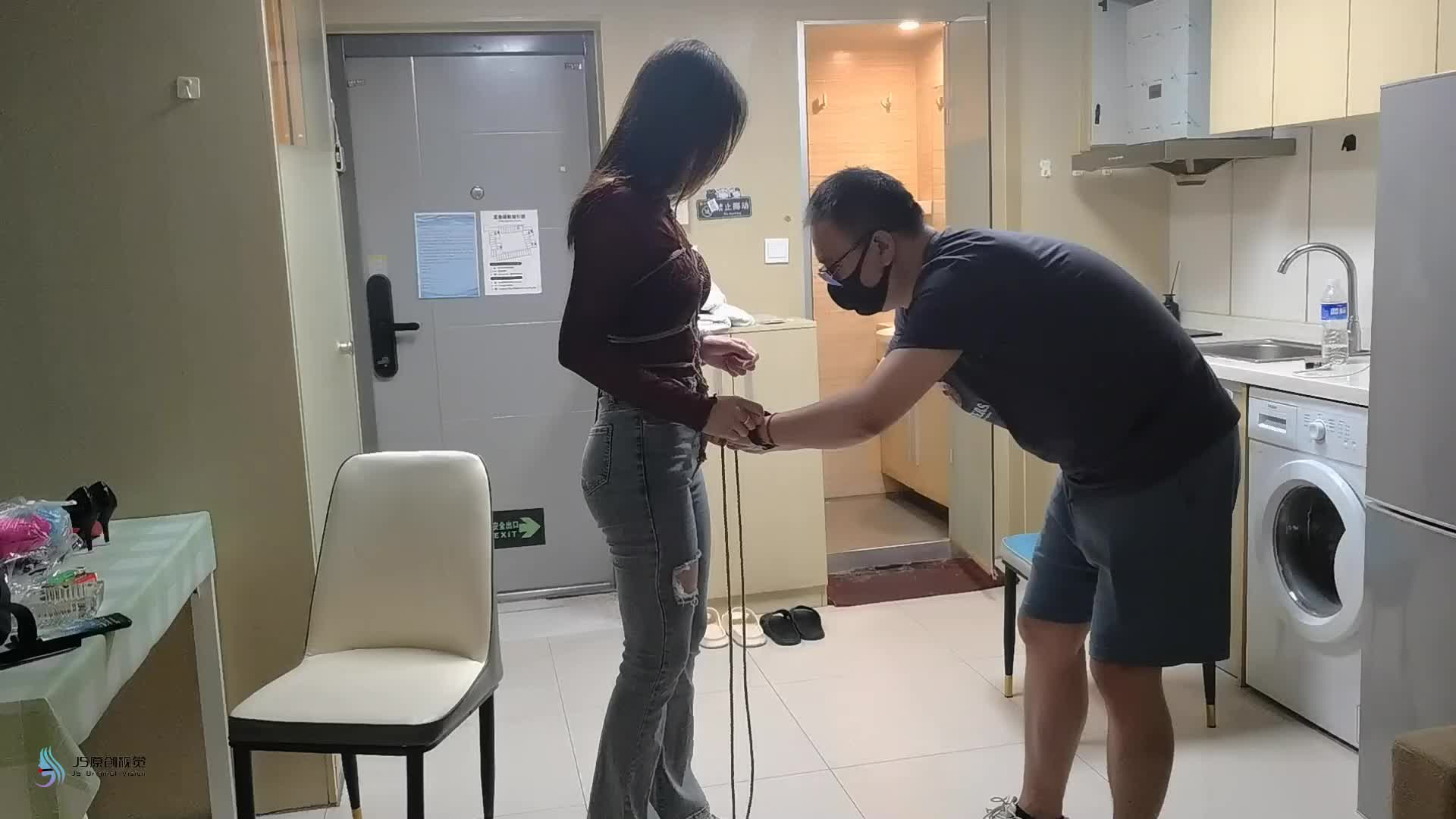 【JS原创】 哈妮试镜龟甲束缚绳索脚套