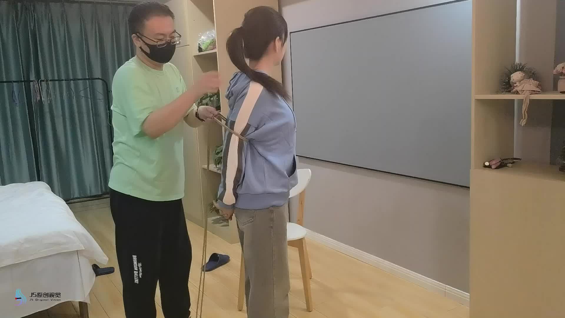 【JS原创】 梦琪欧式直臂椅子束缚马具型口塞