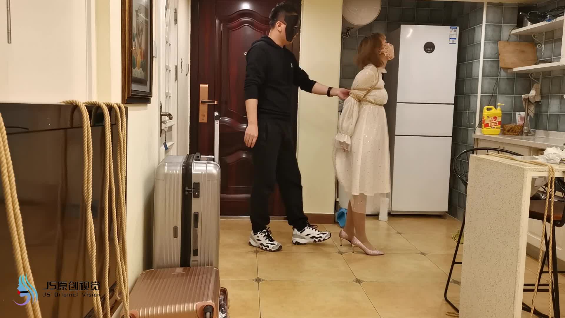 【JS原创】 琳洛 连衣裙后手缚 绷带封嘴