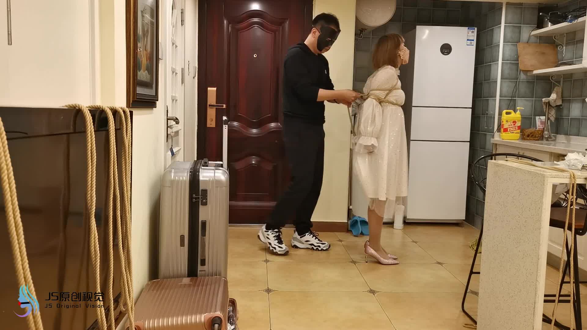 【JS原创】 琳洛 连衣裙后手缚 绷带封嘴