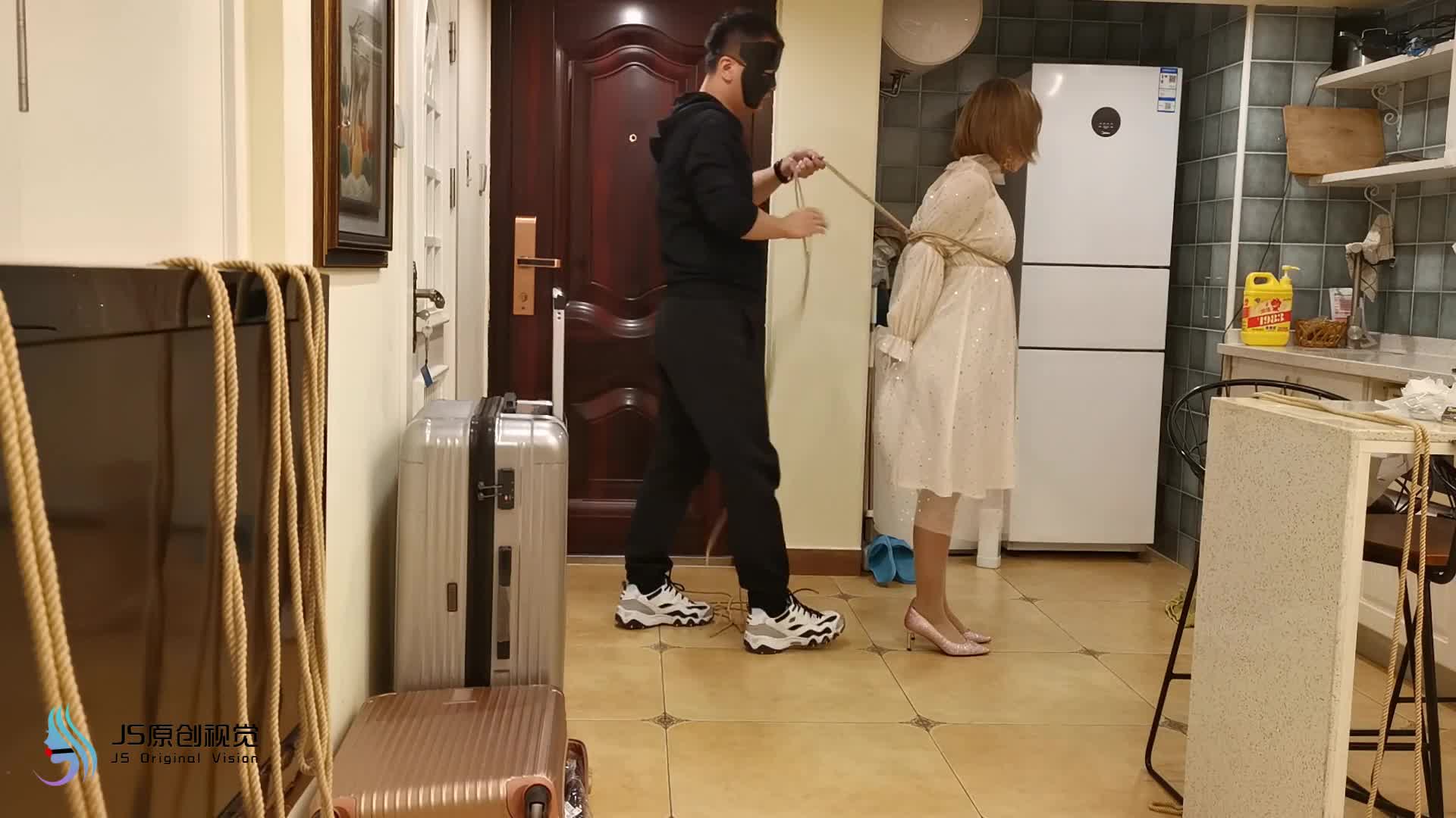 【JS原创】 琳洛 连衣裙后手缚 绷带封嘴