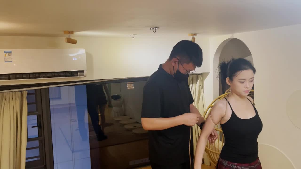 【奥特曼】 极限紧缚 五花踮脚吊缚口环堵嘴